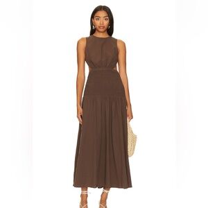 Revolve - SNDYS Brown Sleeveless Maxi Dress